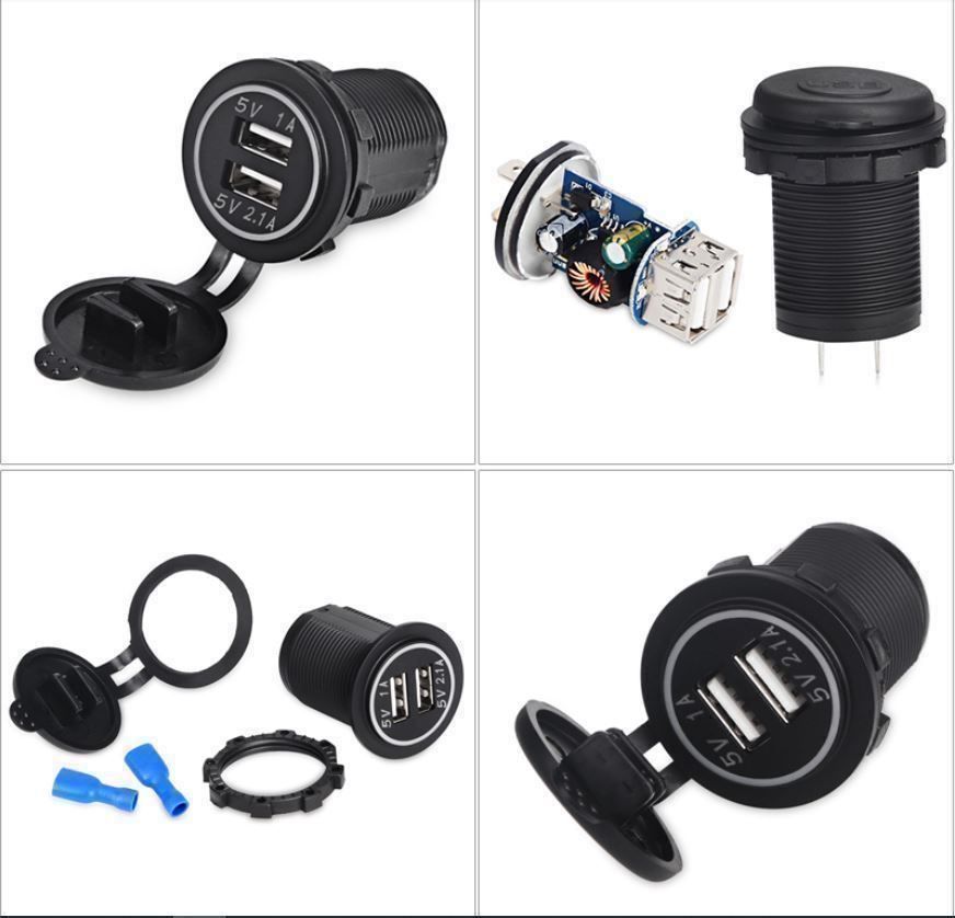 Tutti i ricambio: KFZ - Dual USB-Einbauladebuchse, Rot – Nuovo e nell'imballaggio originale da Wohlen AG venduto da Rianxo 5