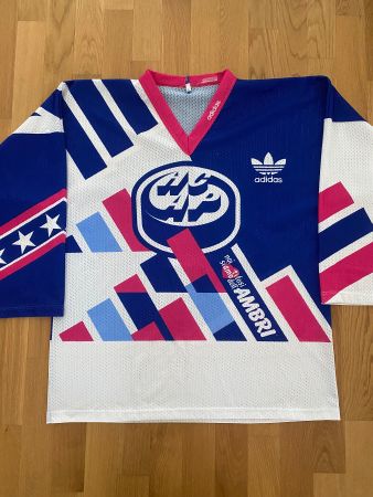 HC AMBRI PIOTTA # 21 KEITH FAIR 1993/94 TRIKOT HCAP ADIDAS L
