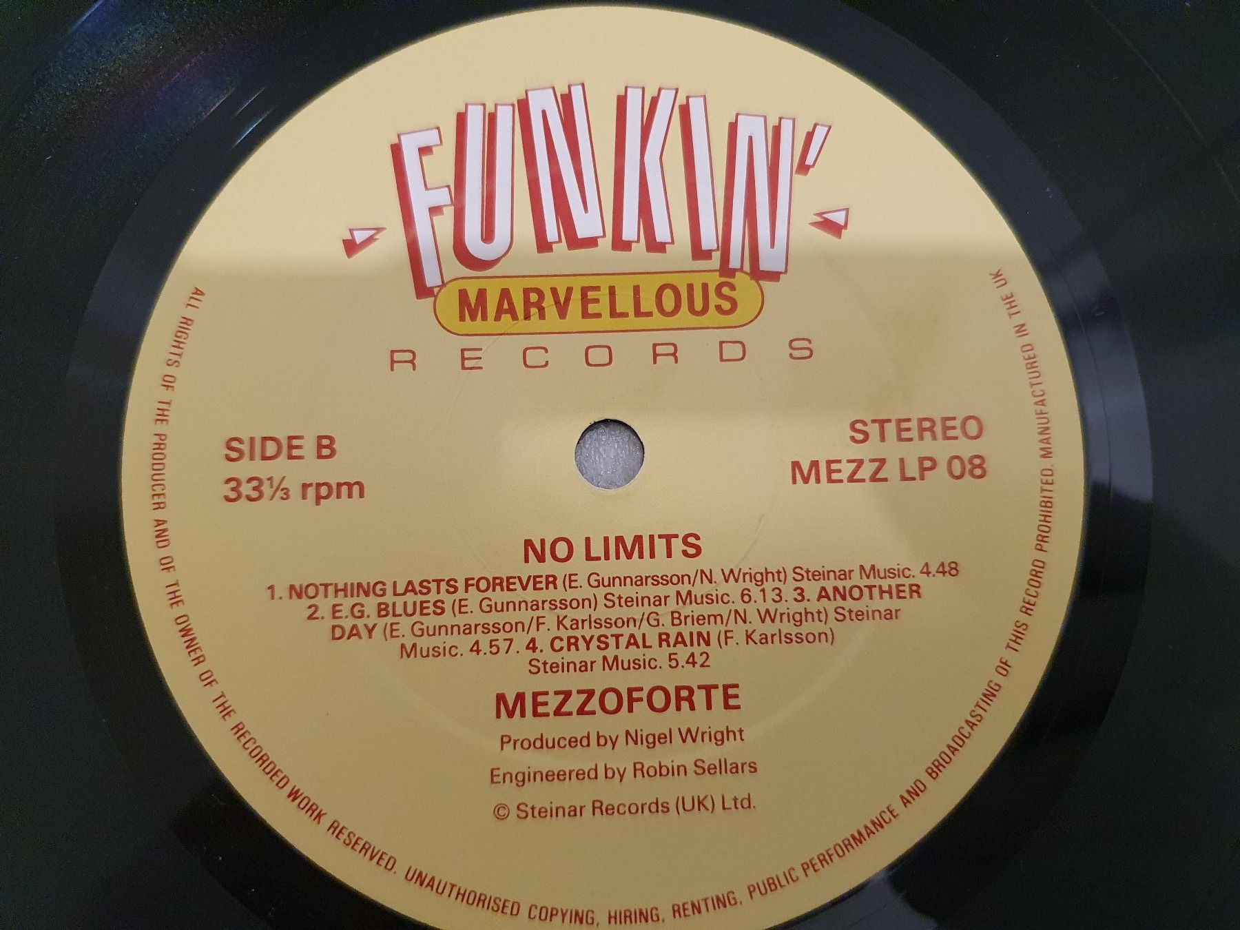 Dischi in vinile: Mezzoforte ‎– No Limits – Usato da Uster venduto da Vinyl-Leidenschaft 7