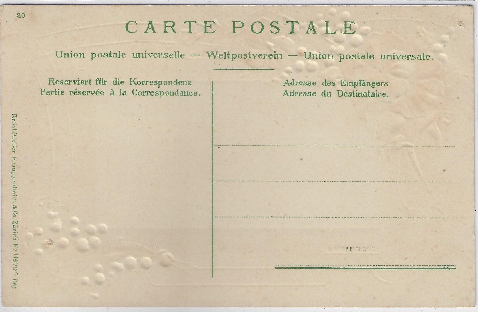 Ansichtskarten: Geneve - Blumen-Litho – Gebraucht aus Ettingen von Kartenplanet 1