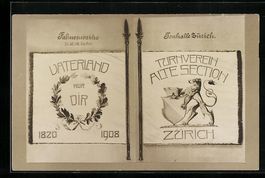 Zürich, Fahnenweihe des Turnverein Alte
