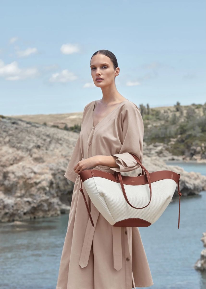 Polène Borse da donna: Polène - Cyme - COGNAC CANVAS – Usato da Zürich venduto da AH8001