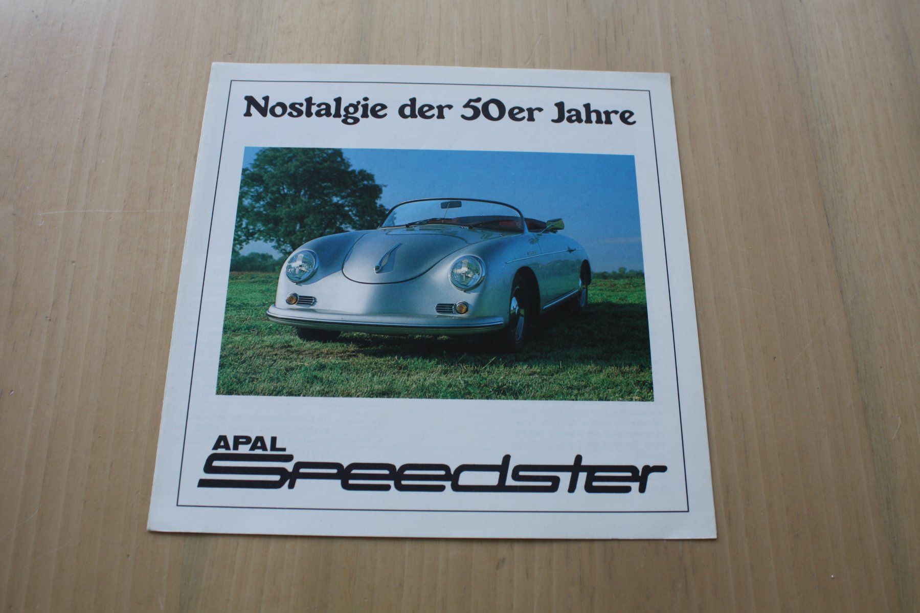 Porsche Documenti: Porsche 356 APAL Speedster Broschüre – Usato da Wikon venduto da erwin400