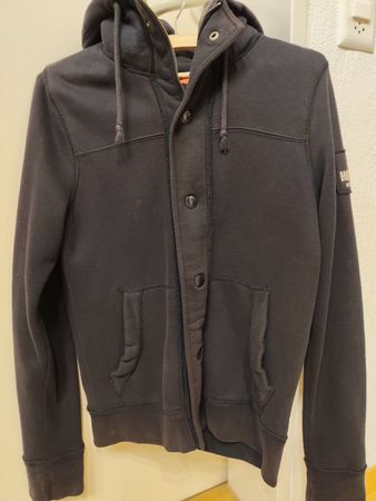 Baumwolle Kapuzenjacke Hollister dunkelblau Grösse S