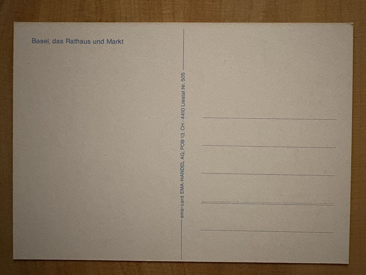 Cartoline postali: AK von Basel Rathaus – Usato da Rümlang venduto da Kartenpost1 1