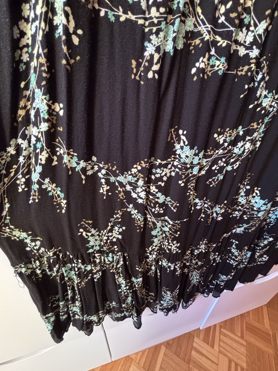 C&A Vestiti: Maxikleid 48/50 schwarz/mint => Ab 14.- – Usato da Basel venduto da Seele7 5