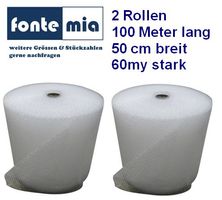 2 Rollen Luftpolsterfolie 50cm Breit