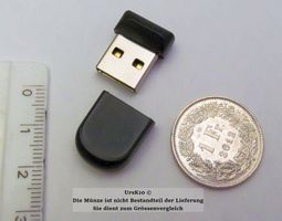 NEUER 16 GB  USB Mini Memory Stick Schwarz