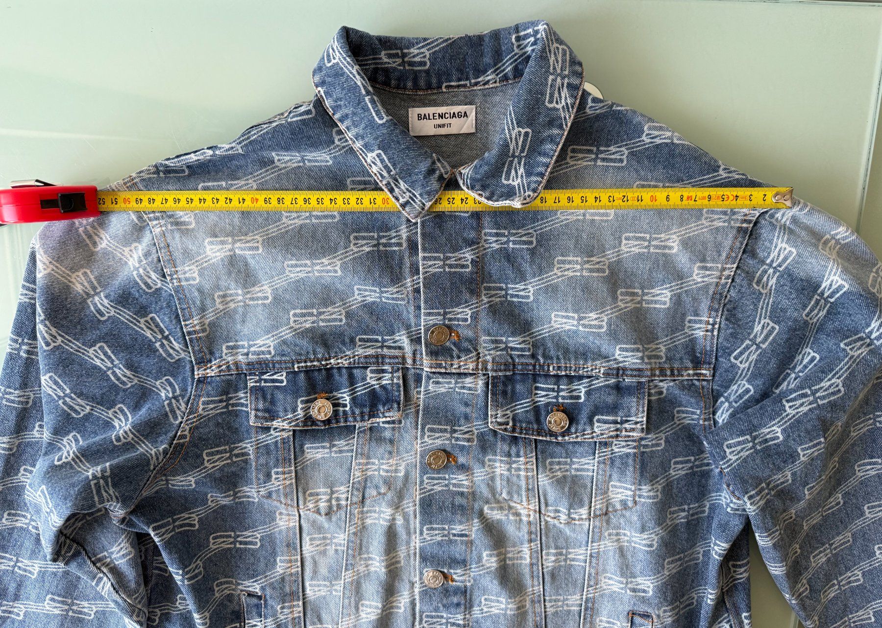 Balenciaga Giacche: BALENCIAGA Monogram Denim Hemd Jacket GR. M 100% ORIGINAL – Usato da Kreuzlingen venduto da Selliton 8