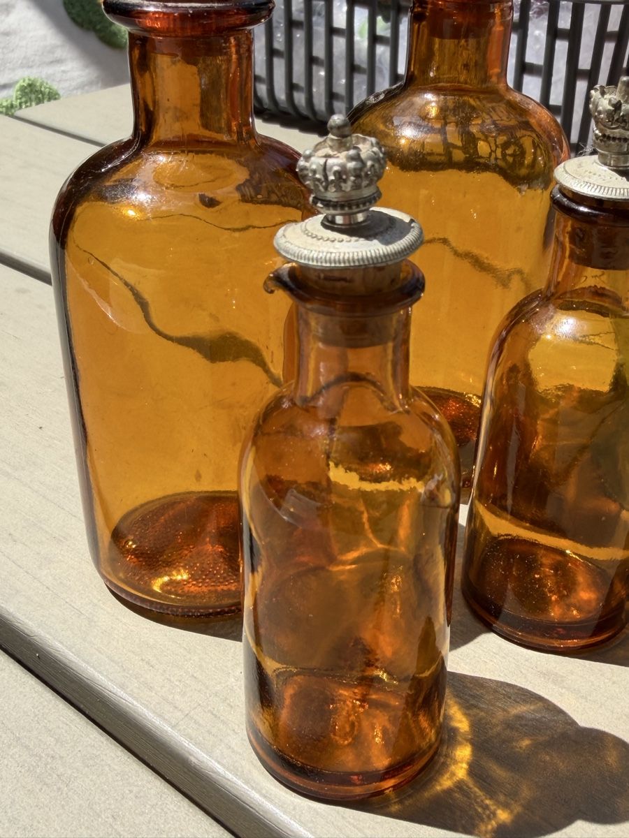 Bottiglie: 5 antike Apothekerfläschchen  – Usato da Pfäffikon ZH venduto da lenaviktoria 1