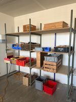 Stabiles Vintage Schwerlast Regal ohne Inhalt