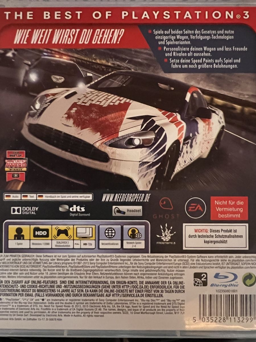 Giochi: Need For Speed Rivals PS3 – Usato da Konolfingen venduto da SonjaKalt 1