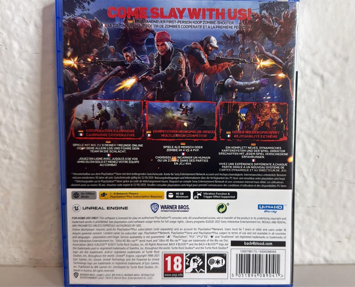 Sony Giochi: Back 4 Blood - PS5 Game – Usato da Ehrendingen venduto da bubulence 1