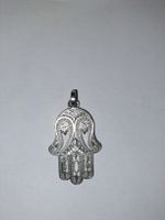 Grosser Anhänger Fatima Hand, 925 Silber gestempelt