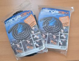 Kabel-Organizer mit Zubehör 2m schwarz neu (2 Stück)