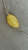 Hübsches Silber-Armband mit Butter Bernstein, Silber925, Neu