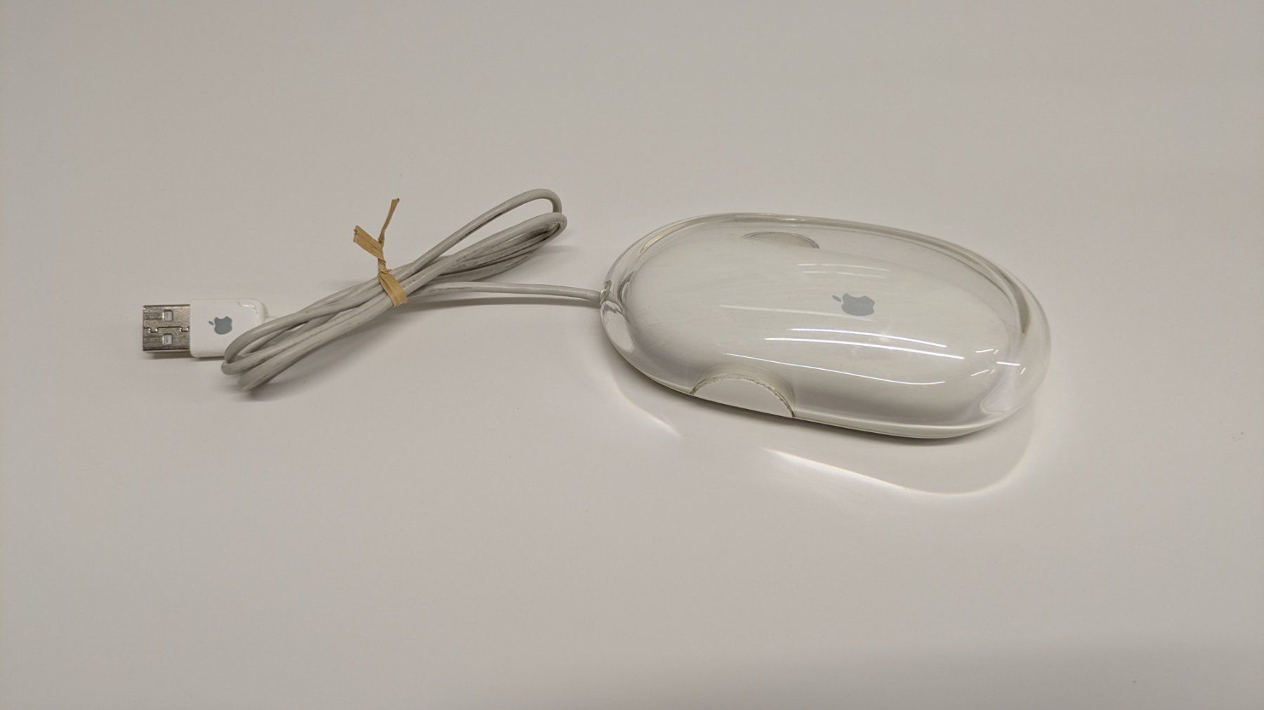 Apple Mouse: Apple Pro Mouse, USB Maus durchsichtig/weiss – Usato da Menziken venduto da mame18 1