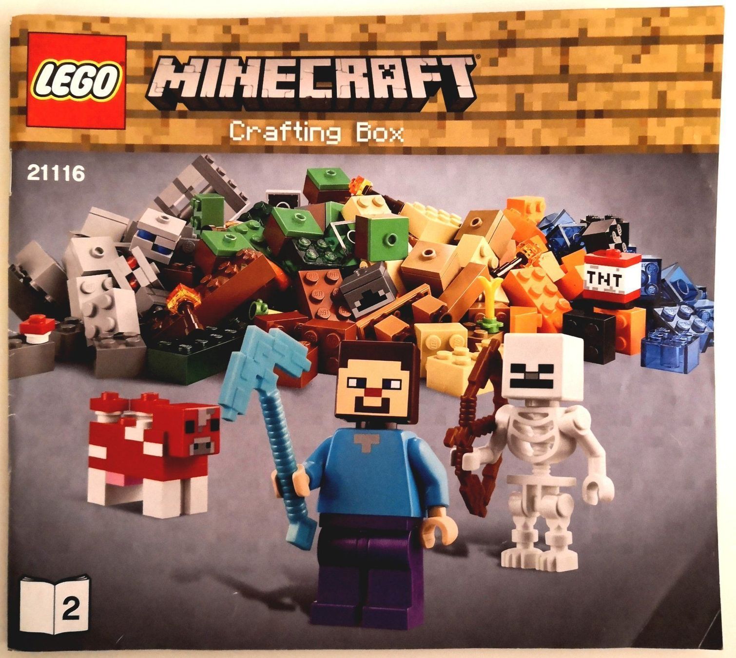 Lego Spielzeuge: LEGO 21116 Minecraft Crafting Box,Heft 2 – Gebraucht aus Brunnen von Wika-Shop