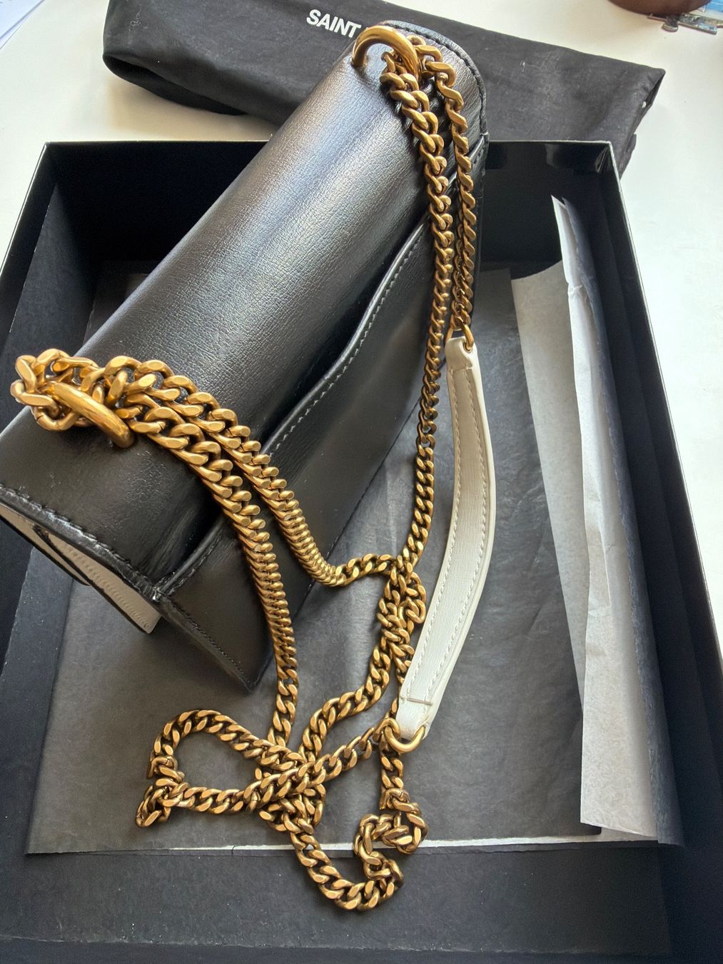 Saint Laurent Borse da donna: YSL sunset bicolor Bag,  Gold Logo – Nuovo (secondo la descrizione) da Agra venduto da Milena_L 2