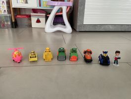 Paw Patrol Figuren Set mit Fahrzeugen, gebrauchter Zustand