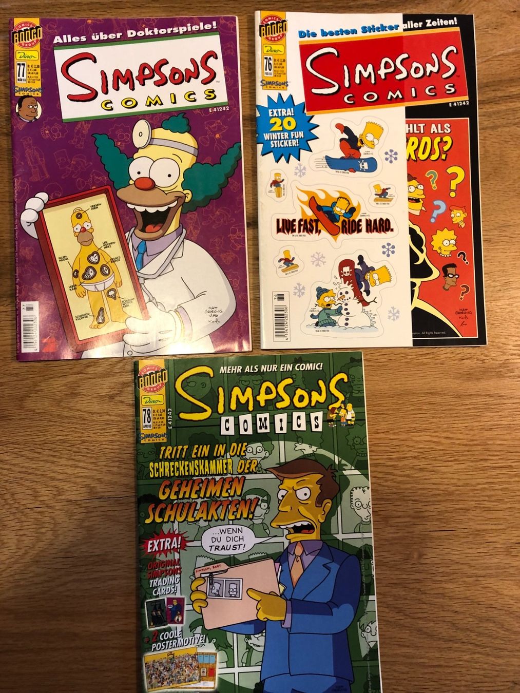 Fumetti: Orginal Simpsons Comic 10 Stk. inkl. Sticker – Usato da Winterthur venduto da Strubzilla 1