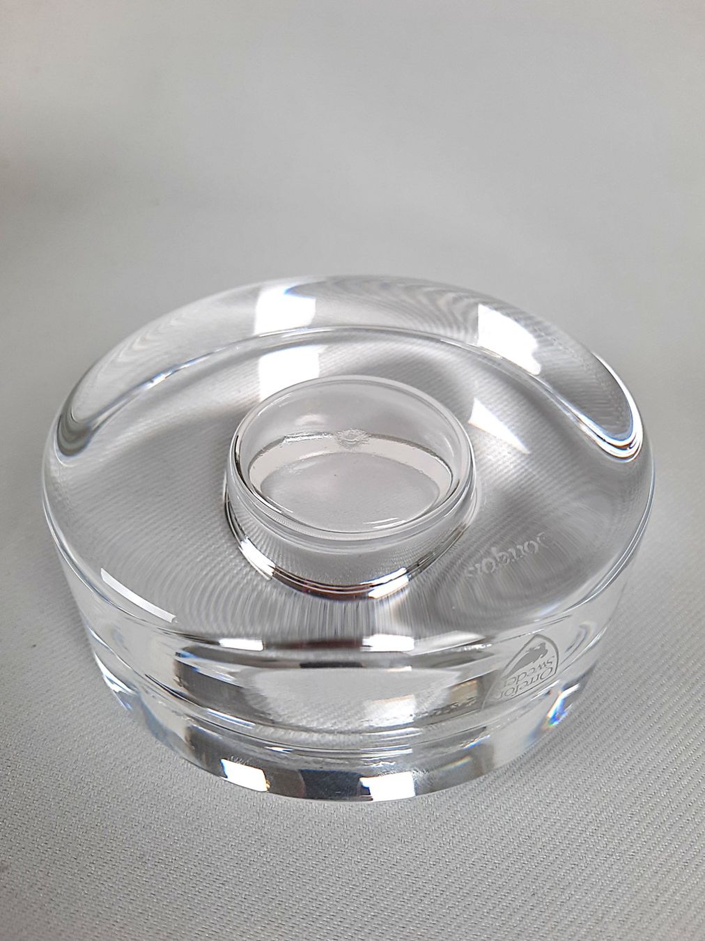 Kosta Boda Kerzenständer: ORREFORS Windlicht "Puck" 36mm – Neu (gemäss Beschreibung) aus Beinwil am See von Restwert_Beinwil 3