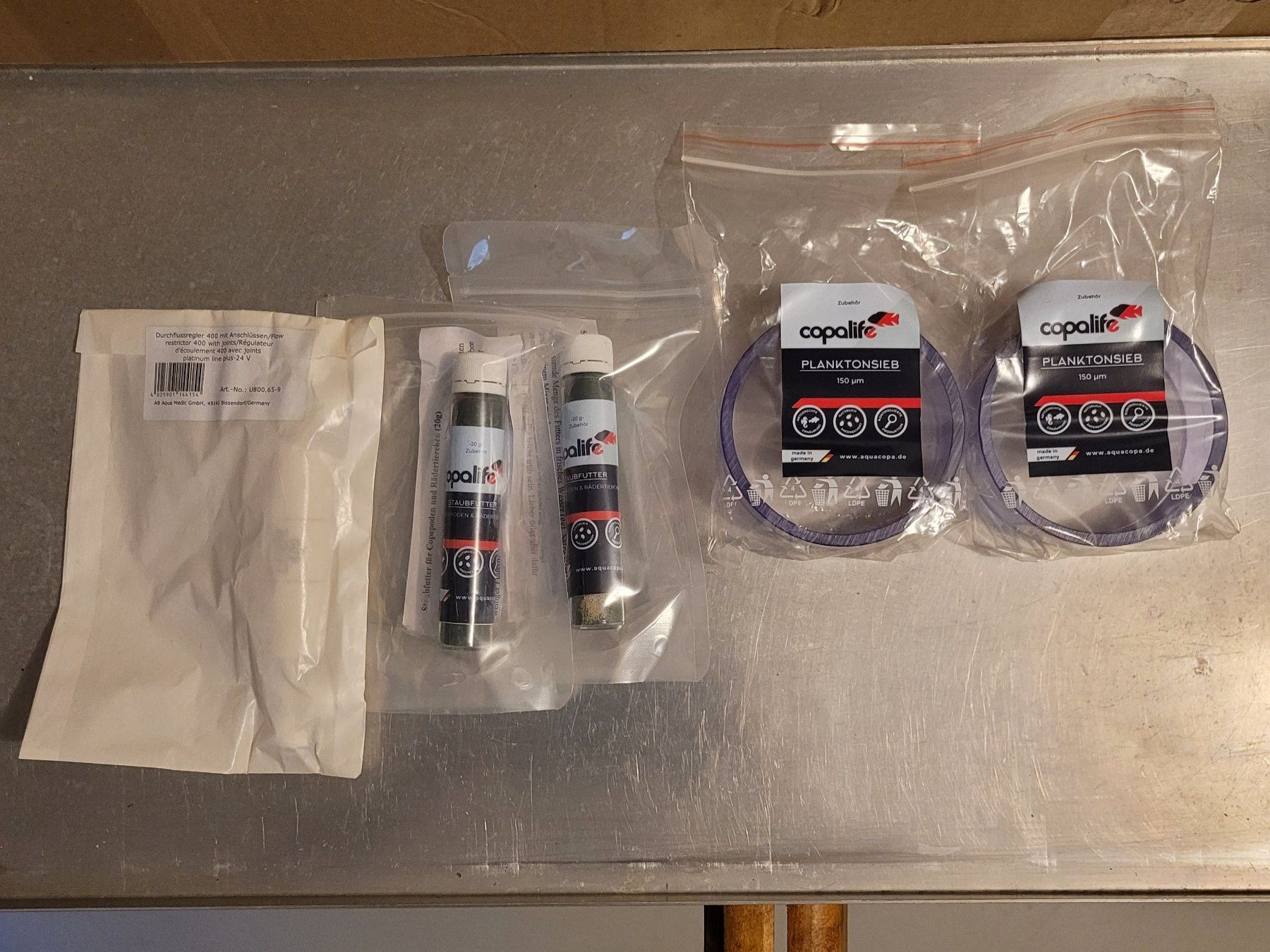 Mangimi: copalife Planktonsieb 150 µm+Staubfutter+Durchflussregler – Nuovo (secondo la descrizione) da Dörflingen venduto da tucson16 2