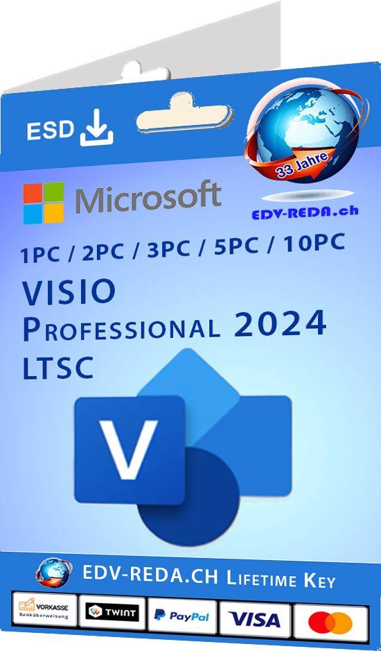 Microsoft Software: Microsoft Office 2024 Professional +Visio Pro + Project Pro – Usato da Langenthal venduto da Reda 2