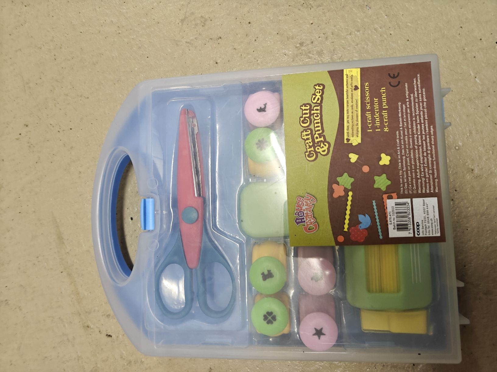 Kit bricolage: Bastelset Craft Cut & Punch Set mit Schere und Stanzer – Usato da Oberwil BL venduto da Julisa01