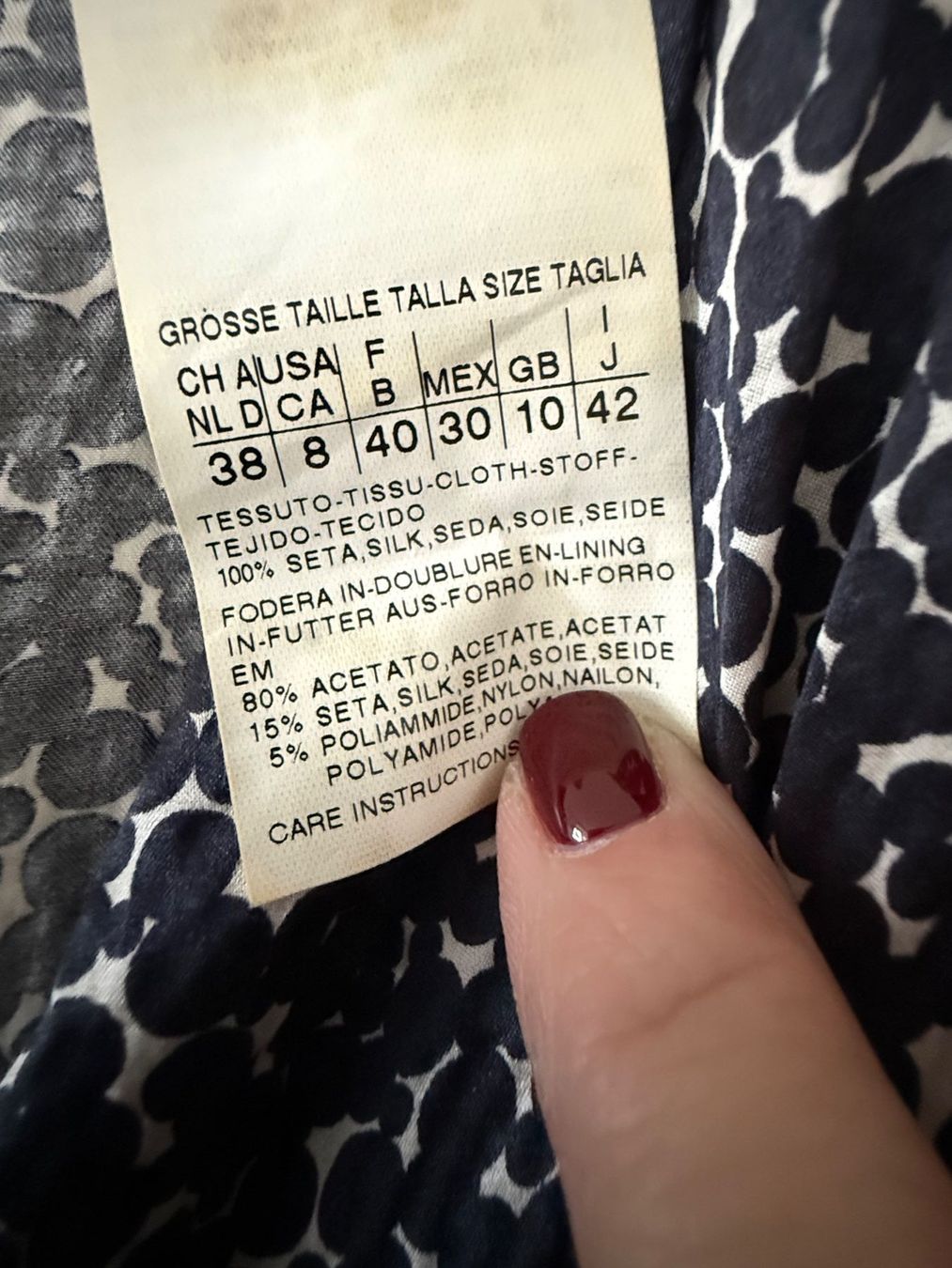 Max Mara Vestiti: Elegantes Max Mara Kleid, Silk, Grösse 38 – Usato da Horgen venduto da tsp_qr5b 2