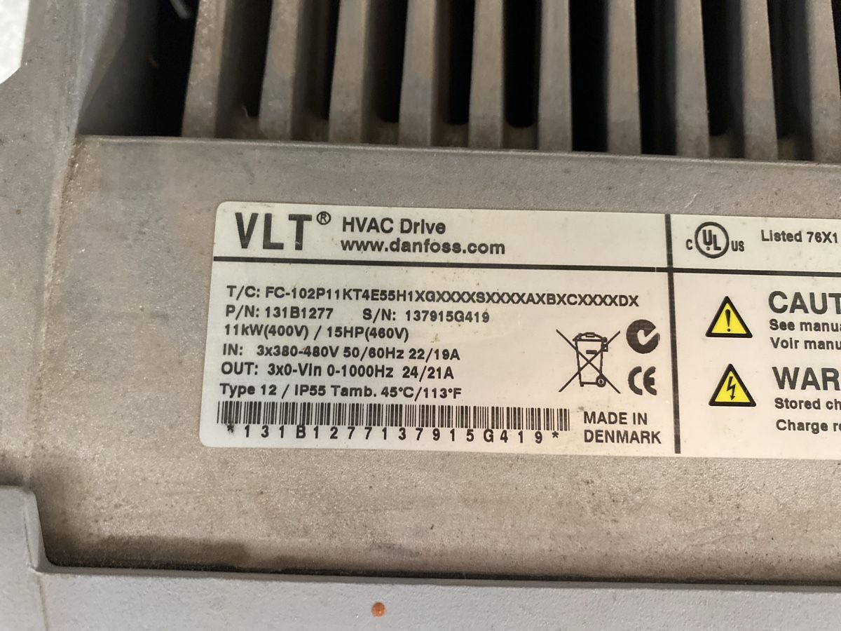 Danfoss Convertitori: Danfoss VLT HVAC Drive 11kW – Usato da Brugg AG venduto da nr1 2