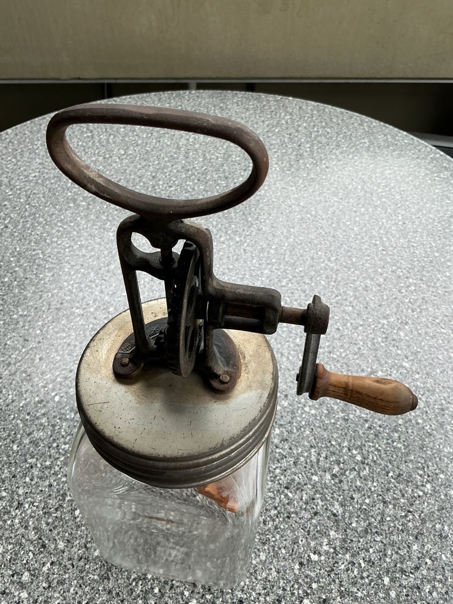 Bicchieri: Antikes Butterglas. 1 Liter – Usato da zuerich venduto da Simens1 2