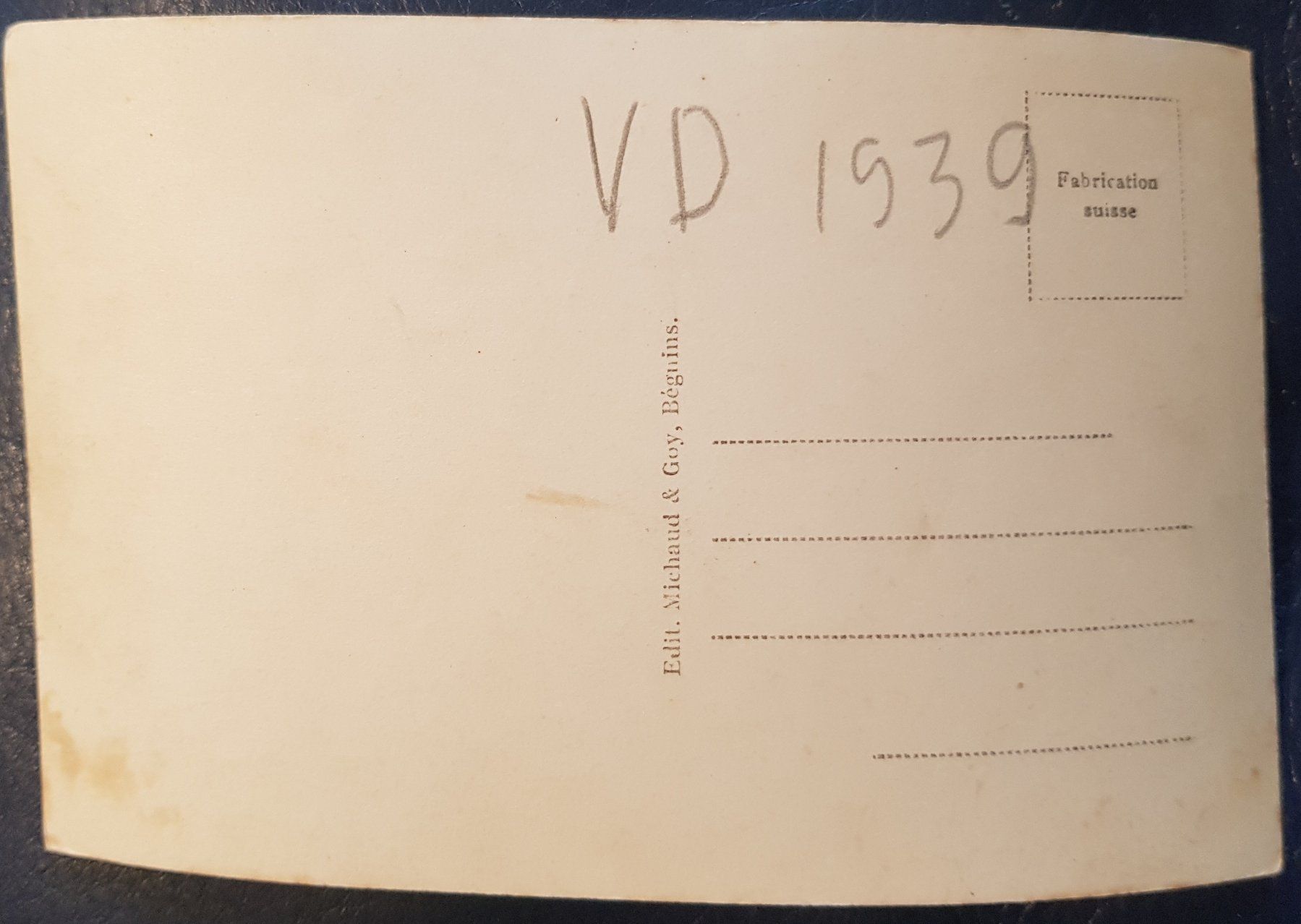 Ansichtskarten: Begnins - Maison du Docteur 1939 – Gebraucht aus Melchnau von Fishel 1