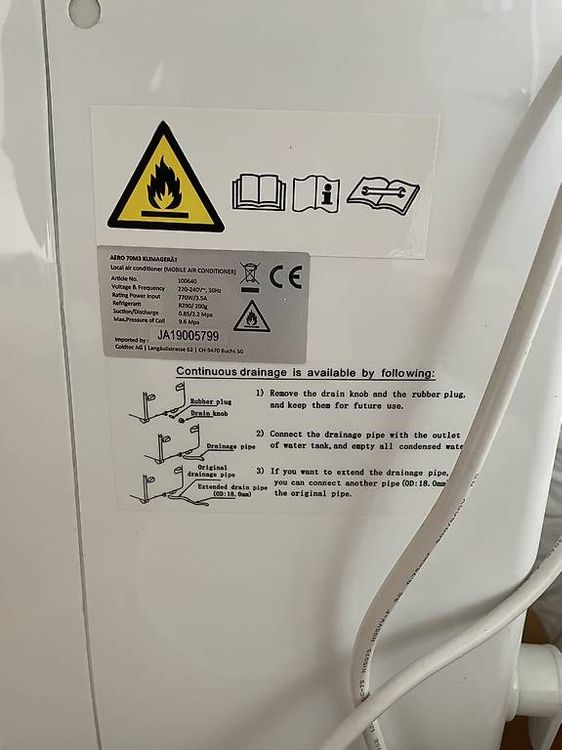Klimageräte: Mobiles Klimagerät mit guter Kühlleistung   – Gebraucht aus Niederweningen von Reto611 1