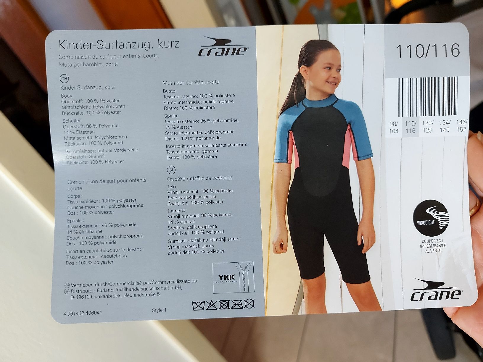 Completi: Tuta da surf ragazza 110 / 116 nuova  – Nuovo e nell'imballaggio originale da Coldrerio venduto da camillo71 2