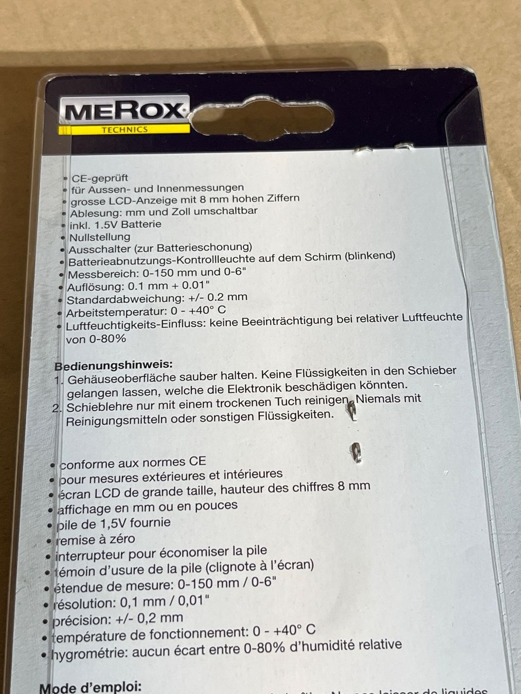Misurare: Merox Digital Schieblehre – Nuovo e nell'imballaggio originale da Tann venduto da Mad_less 2