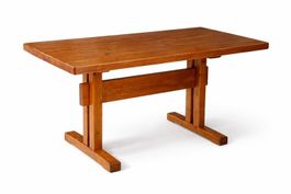 Charlotte Perriand – Table Les Arcs, pin massif – Restaurée
