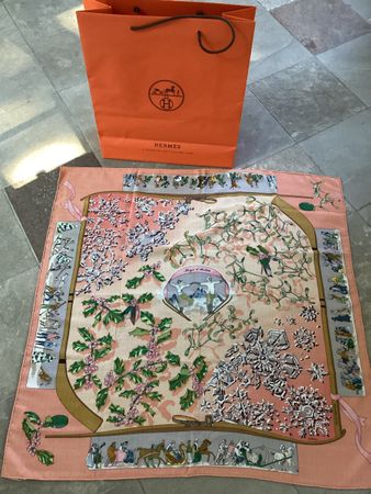 Hermès, Neige d’ Antan, Kaschmir-Seidenfoulard