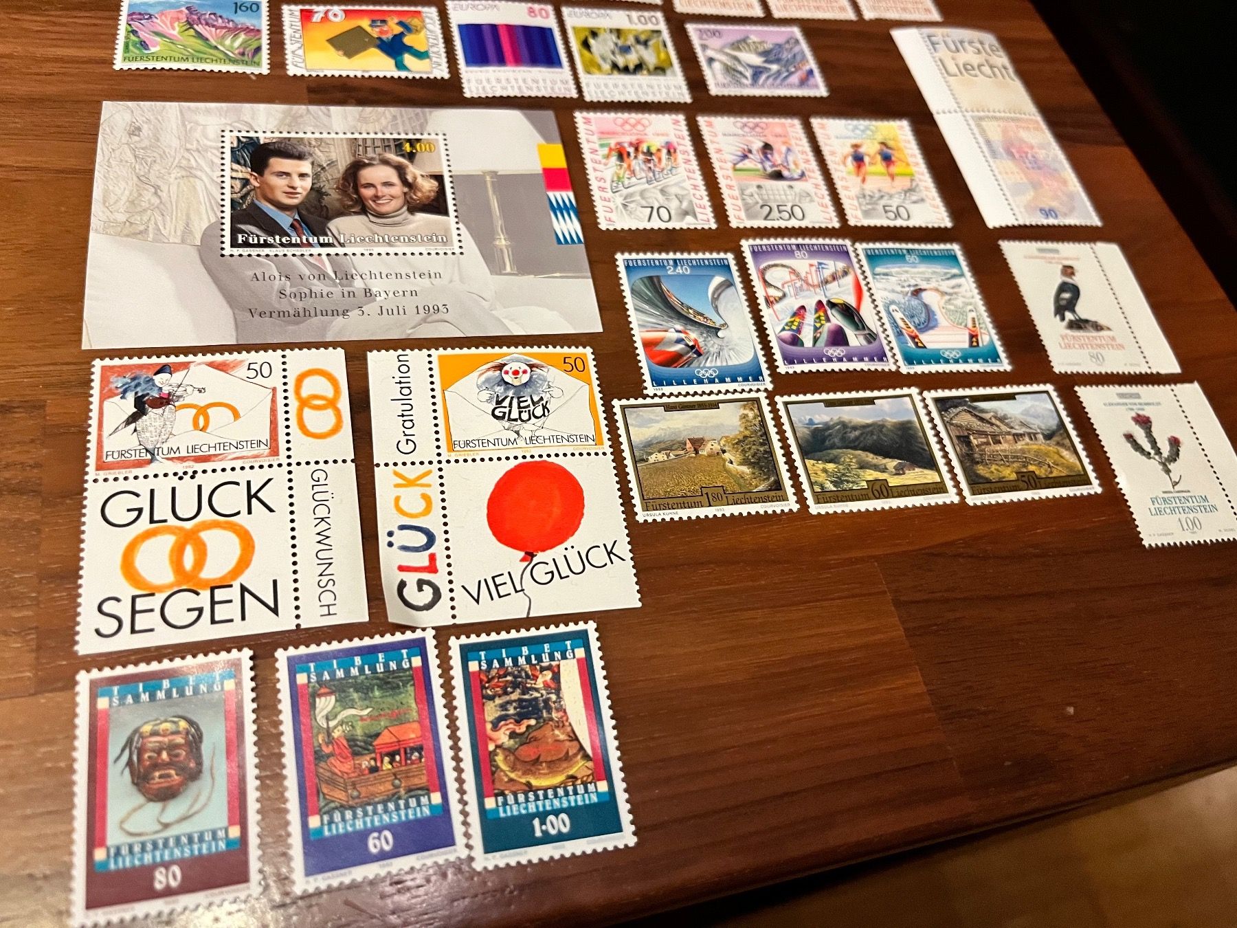 Tutti i francobolli: Postfrische Briefmarken aus Liechtenstein – Nuovo e nell'imballaggio originale da Zürich venduto da engebrunau 2