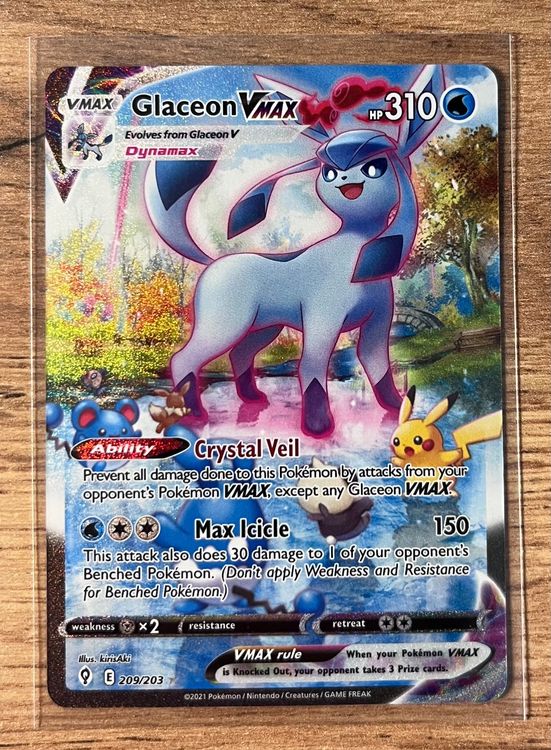 Glaceon VMAX ALT ART 209/203 Pokemon Evolving Skies 2 Kaufen auf Ricardo