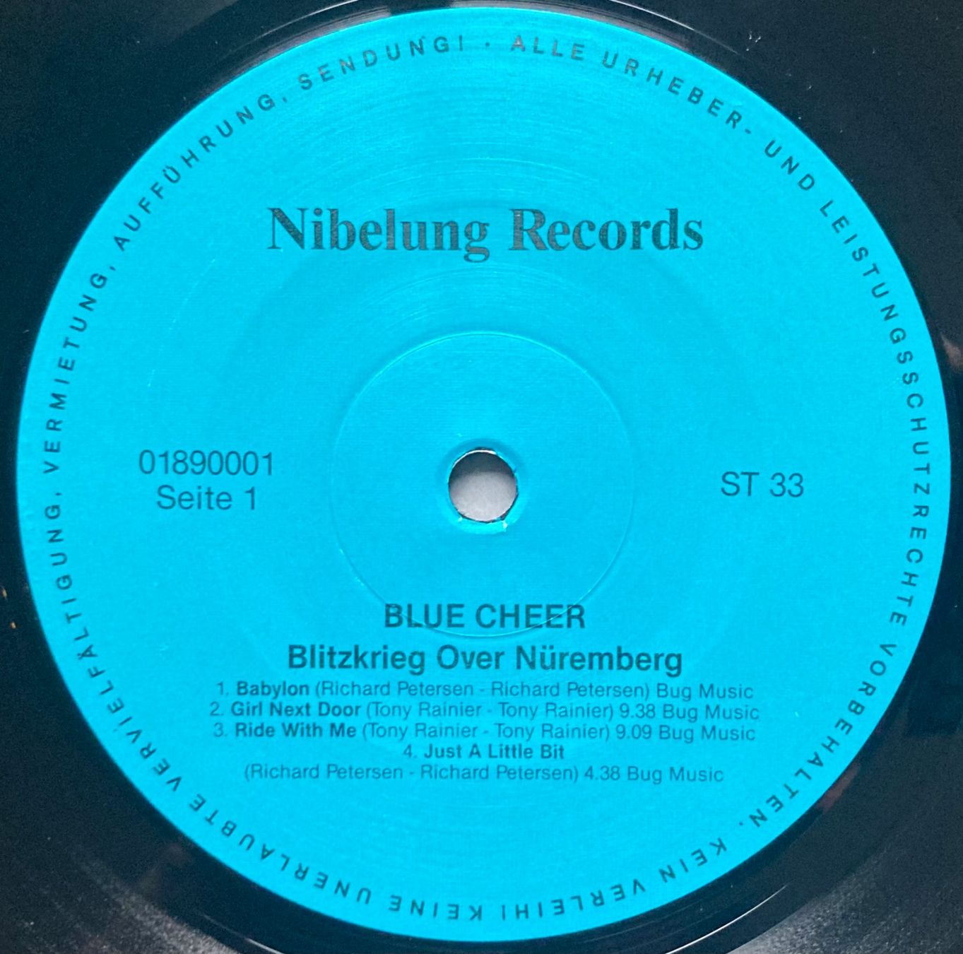 Schallplatten: BLUE CHEER - BLITZKRIEG OVER NÜREMBERG – Gebraucht aus Poliez-Pittet von Newtown-Records 2