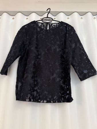 Sisley Bluse, Grösse S-M, transparent, neuwertig,