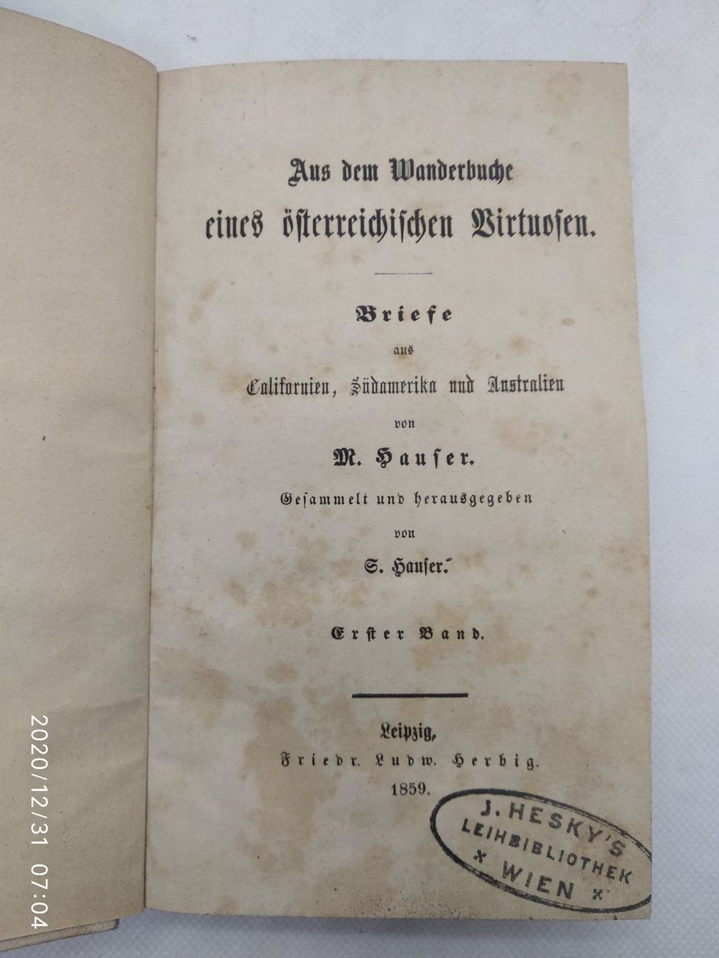 Bücher: WANDERBUCH AMERIKA 1859 – Gebraucht aus Goldach von Gaip