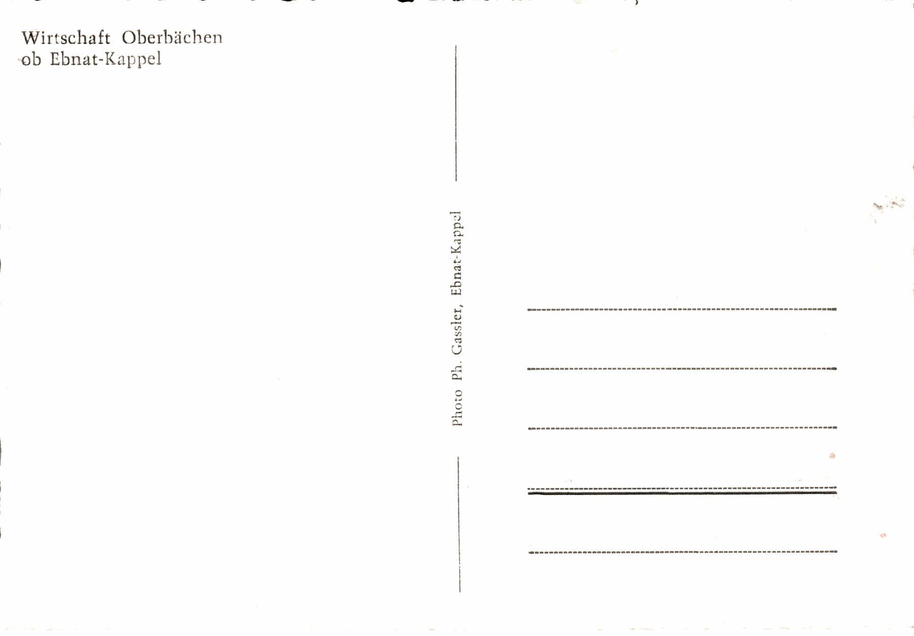 Cartoline postali: Wirtschaft Oberbächen ob Ebnat-Kappel – Usato da Bronschhofen venduto da Astore 1