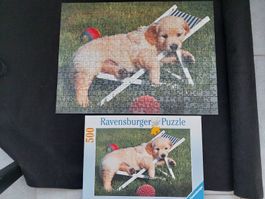 Ravensburger Puzzle mit dem Motiv "Golden Retriver"