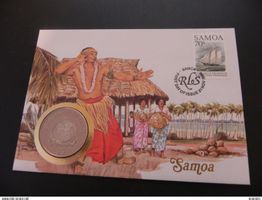 Samoa 5 Dollars 1994  Centenary Death Robert Louis Stevenson