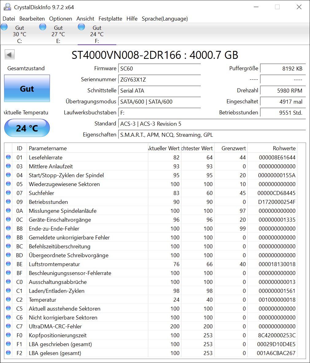 Seagate Dischi rigidi: Seagate 4.0TB Harddisk IronWolf NAS – Usato da Olten venduto da Triologyblue 1