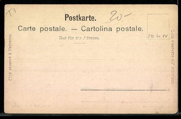 Cartoline postali: Biasca, Ortsansicht mit Bäumen und Berg – Usato da Berlin venduto da bartko-reher 1