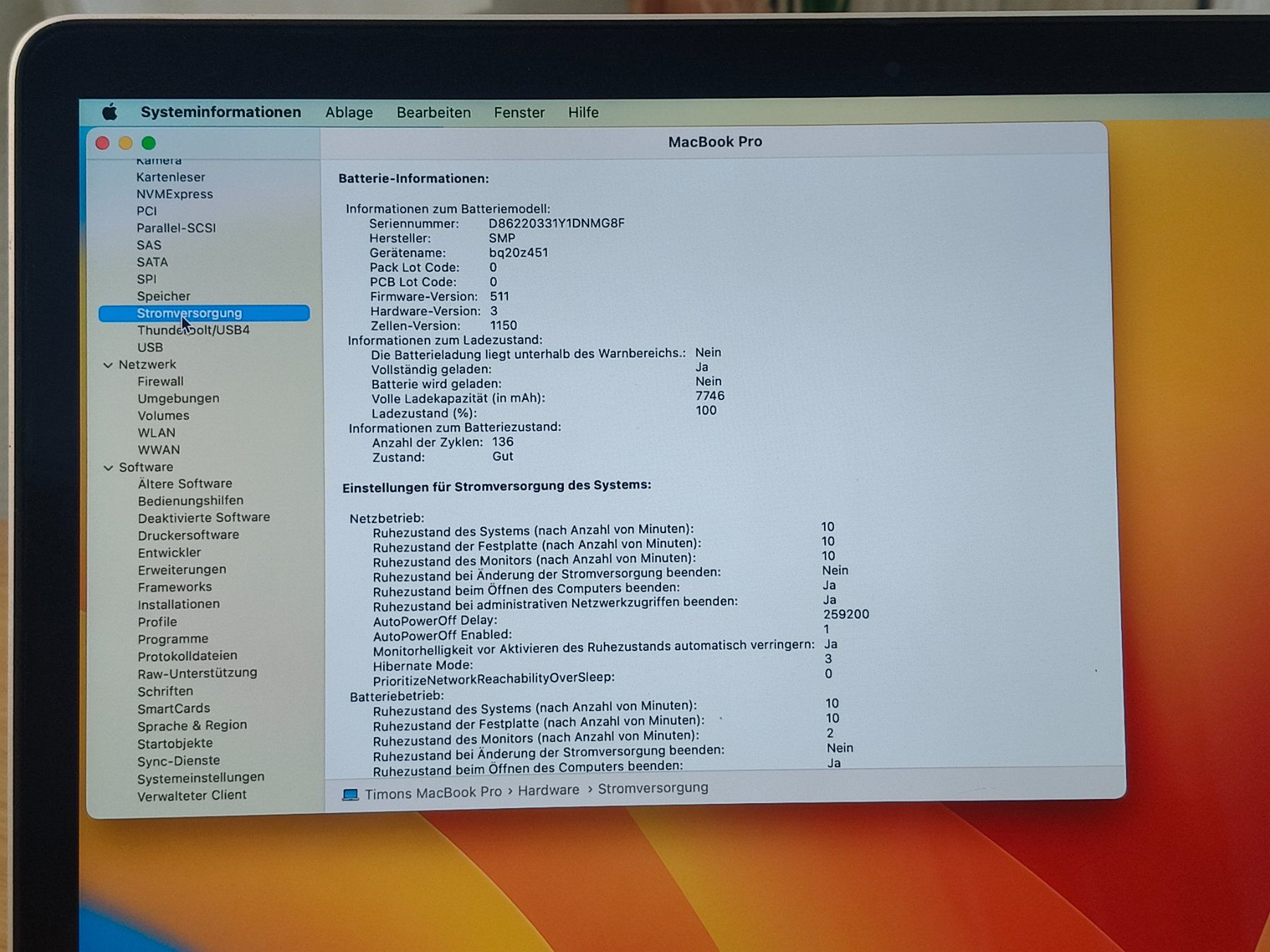 Apple Notebook: MacBook Pro 15" - A1398 - SSD - GeForce - i7 - OS Ventura – Usato da Zürich venduto da DonBodo 6