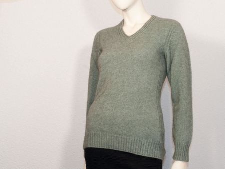 Possum Damen Pullover V-Ausschn. mint XL
